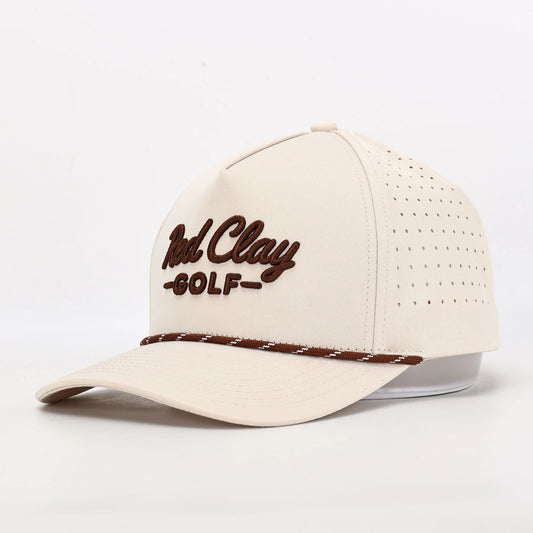 Red Clay Rope Hat - Almond