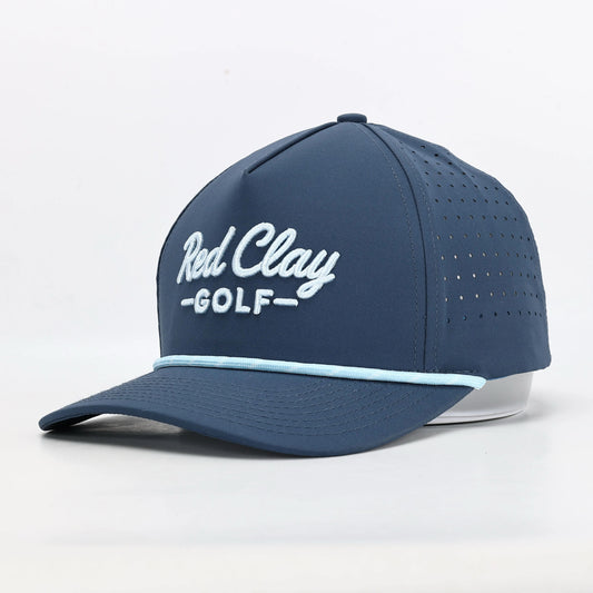 Red Clay Rope Hat - Navy